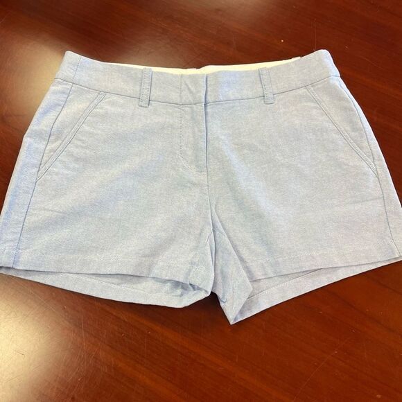 J. Crew Factory 3.5” Classic Oxford Shirts Light Blue sz 0 EUC - Picture 1 of 5
